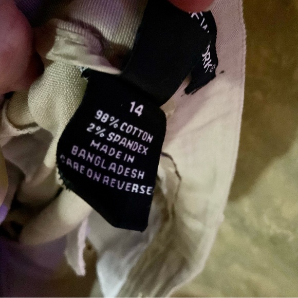 Briggs New York Embroidered Sunflower Cropped Chinos - Picture 5 of 5